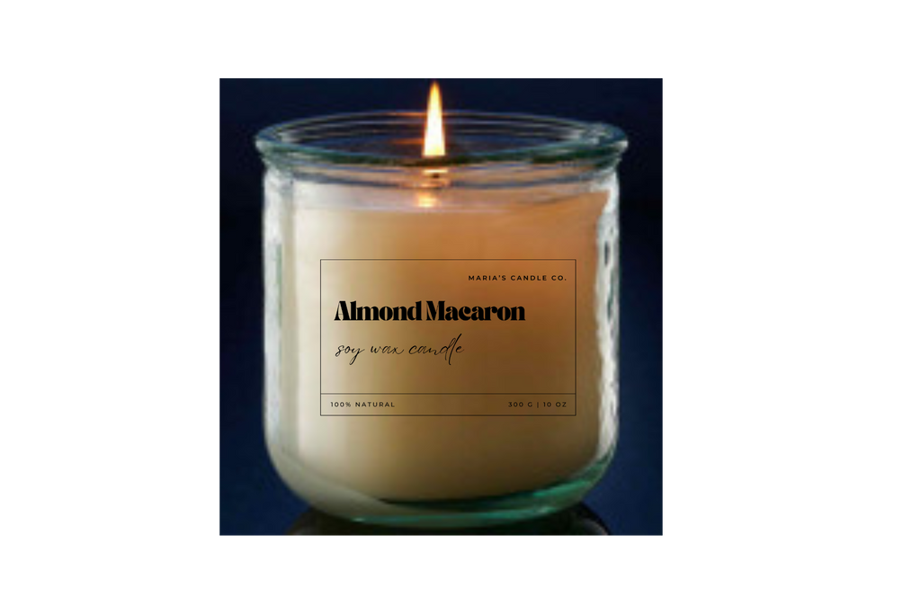 Recycled Glass Soy Hand Pour Candles 10oz-14oz